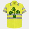 Men's High Visibility Safety Short Sleeve Work Shirt Thumbnail