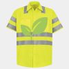 Men's High Visibility Safety Short Sleeve Work Shirt Thumbnail