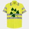 Men's High Visibility Safety Short Sleeve Work Shirt Thumbnail