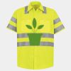 Men's High Visibility Safety Short Sleeve Work Shirt Thumbnail