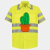 Men's High Visibility Safety Short Sleeve Work Shirt Thumbnail