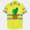 Men's High Visibility Safety Short Sleeve Work Shirt Thumbnail