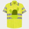 Men's High Visibility Safety Short Sleeve Work Shirt Thumbnail