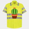 Men's High Visibility Safety Short Sleeve Work Shirt Thumbnail