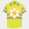 Men's High Visibility Safety Short Sleeve Work Shirt Thumbnail