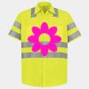 Men's High Visibility Safety Short Sleeve Work Shirt Thumbnail