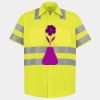 Men's High Visibility Safety Short Sleeve Work Shirt Thumbnail
