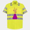 Men's High Visibility Safety Short Sleeve Work Shirt Thumbnail