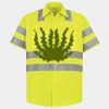 Men's High Visibility Safety Short Sleeve Work Shirt Thumbnail