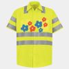 Men's High Visibility Safety Short Sleeve Work Shirt Thumbnail