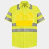 Men's High Visibility Safety Short Sleeve Work Shirt Thumbnail