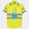 Men's High Visibility Safety Short Sleeve Work Shirt Thumbnail