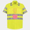 Men's High Visibility Safety Short Sleeve Work Shirt Thumbnail