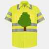 Men's High Visibility Safety Short Sleeve Work Shirt Thumbnail