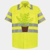 Men's High Visibility Safety Short Sleeve Work Shirt Thumbnail