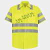 Men's High Visibility Safety Short Sleeve Work Shirt Thumbnail