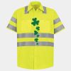 Men's High Visibility Safety Short Sleeve Work Shirt Thumbnail