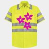 Men's High Visibility Safety Short Sleeve Work Shirt Thumbnail
