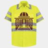 Men's High Visibility Safety Short Sleeve Work Shirt Thumbnail