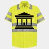 Men's High Visibility Safety Short Sleeve Work Shirt Thumbnail