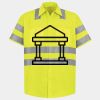 Men's High Visibility Safety Short Sleeve Work Shirt Thumbnail