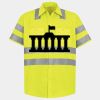 Men's High Visibility Safety Short Sleeve Work Shirt Thumbnail