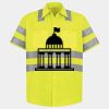 Men's High Visibility Safety Short Sleeve Work Shirt Thumbnail