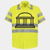 Men's High Visibility Safety Short Sleeve Work Shirt Thumbnail