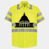Men's High Visibility Safety Short Sleeve Work Shirt Thumbnail