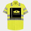 Men's High Visibility Safety Short Sleeve Work Shirt Thumbnail