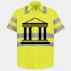 Men's High Visibility Safety Short Sleeve Work Shirt Thumbnail