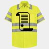 Men's High Visibility Safety Short Sleeve Work Shirt Thumbnail