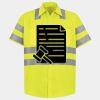 Men's High Visibility Safety Short Sleeve Work Shirt Thumbnail