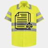 Men's High Visibility Safety Short Sleeve Work Shirt Thumbnail