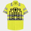 Men's High Visibility Safety Short Sleeve Work Shirt Thumbnail