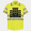 Men's High Visibility Safety Short Sleeve Work Shirt Thumbnail