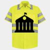 Men's High Visibility Safety Short Sleeve Work Shirt Thumbnail