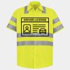 Men's High Visibility Safety Short Sleeve Work Shirt Thumbnail