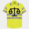 Men's High Visibility Safety Short Sleeve Work Shirt Thumbnail