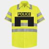 Men's High Visibility Safety Short Sleeve Work Shirt Thumbnail