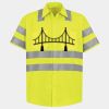 Men's High Visibility Safety Short Sleeve Work Shirt Thumbnail