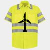 Men's High Visibility Safety Short Sleeve Work Shirt Thumbnail