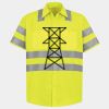Men's High Visibility Safety Short Sleeve Work Shirt Thumbnail