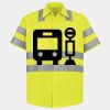Men's High Visibility Safety Short Sleeve Work Shirt Thumbnail