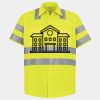 Men's High Visibility Safety Short Sleeve Work Shirt Thumbnail
