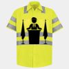 Men's High Visibility Safety Short Sleeve Work Shirt Thumbnail