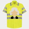 Men's High Visibility Safety Short Sleeve Work Shirt Thumbnail