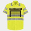 Men's High Visibility Safety Short Sleeve Work Shirt Thumbnail