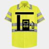 Men's High Visibility Safety Short Sleeve Work Shirt Thumbnail