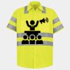 Men's High Visibility Safety Short Sleeve Work Shirt Thumbnail